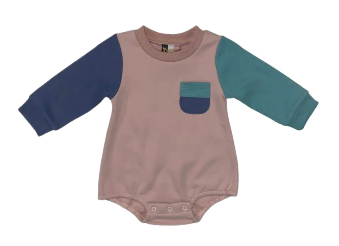 Banana Split Color-block Sweatshirt Bubble