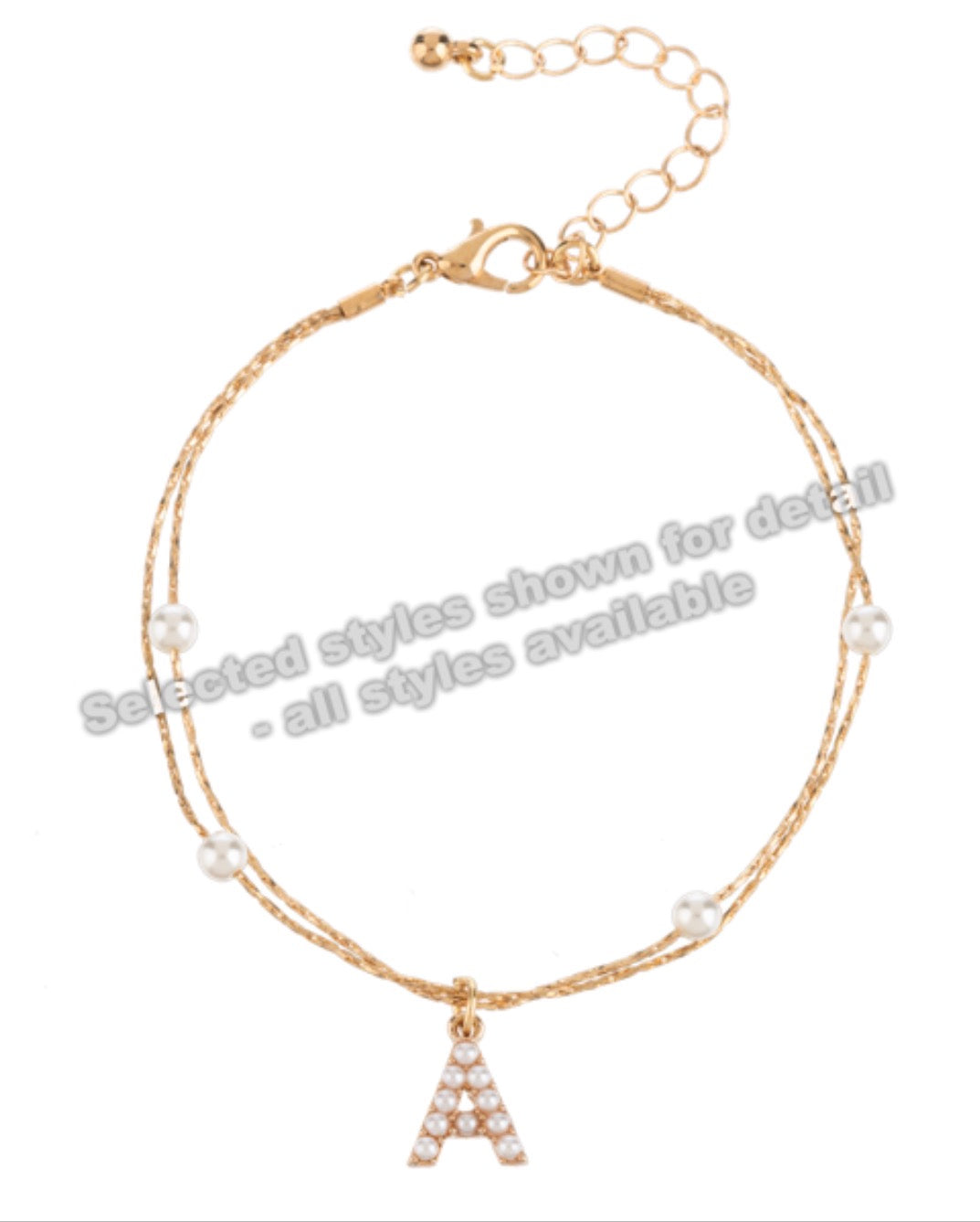 Double Strand Pearl Monogram
Bracelet