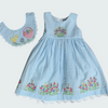 Cotton Kids Convertible Easter/Flower Embroidered Dress