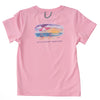 Prodoh performance fishing tee in prism pink for girls