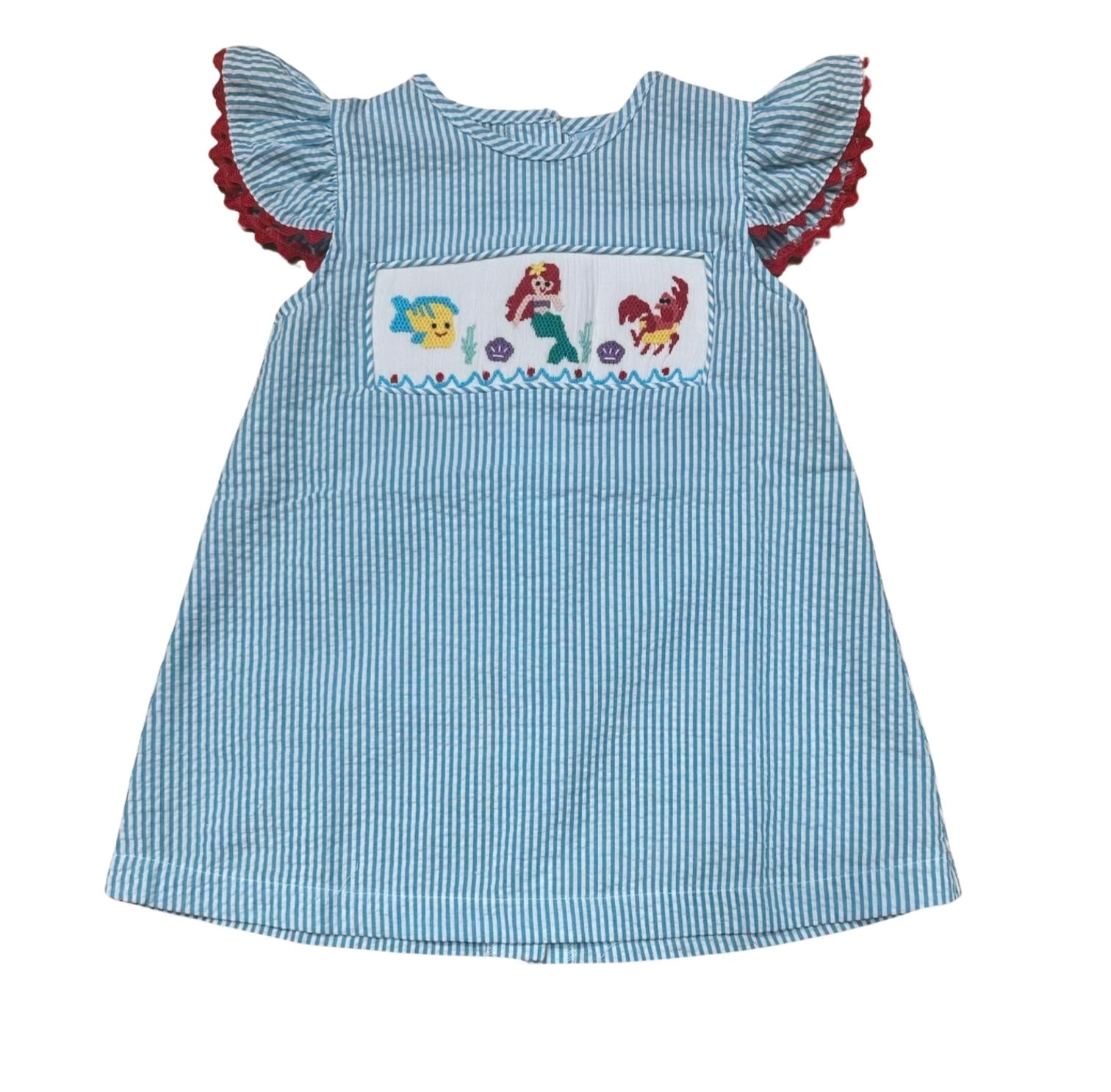 Three Sisters Under The Sea Smocked A/S Dress