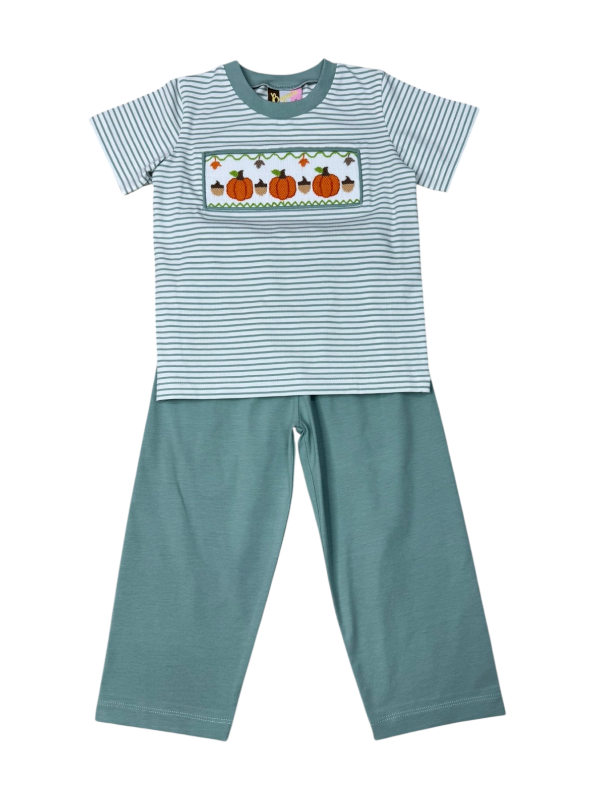 Pumpkin Patch Smocked Boys Pant Set