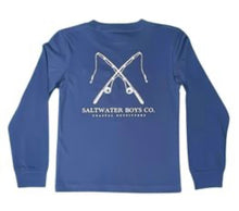 Load image into Gallery viewer, Saltwater Boys Co L/S Rod and Reel Graphic Tee
