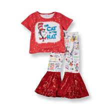 Load image into Gallery viewer, Cat In The Hat Sequin Bell Set
