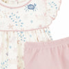 Luna+Arlo 100% Pima Cotton Crabby Cove Diaper Cover Set-Dusty Rose