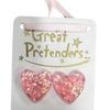 Great Pretenders
Boutique Glitter Hearts
Clip On Earrings