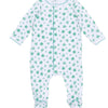 Magnolia Baby Lucky Little Ones Footed Zipper Onesie-Green