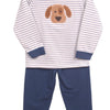 Puppy Appliqué Jogger Set