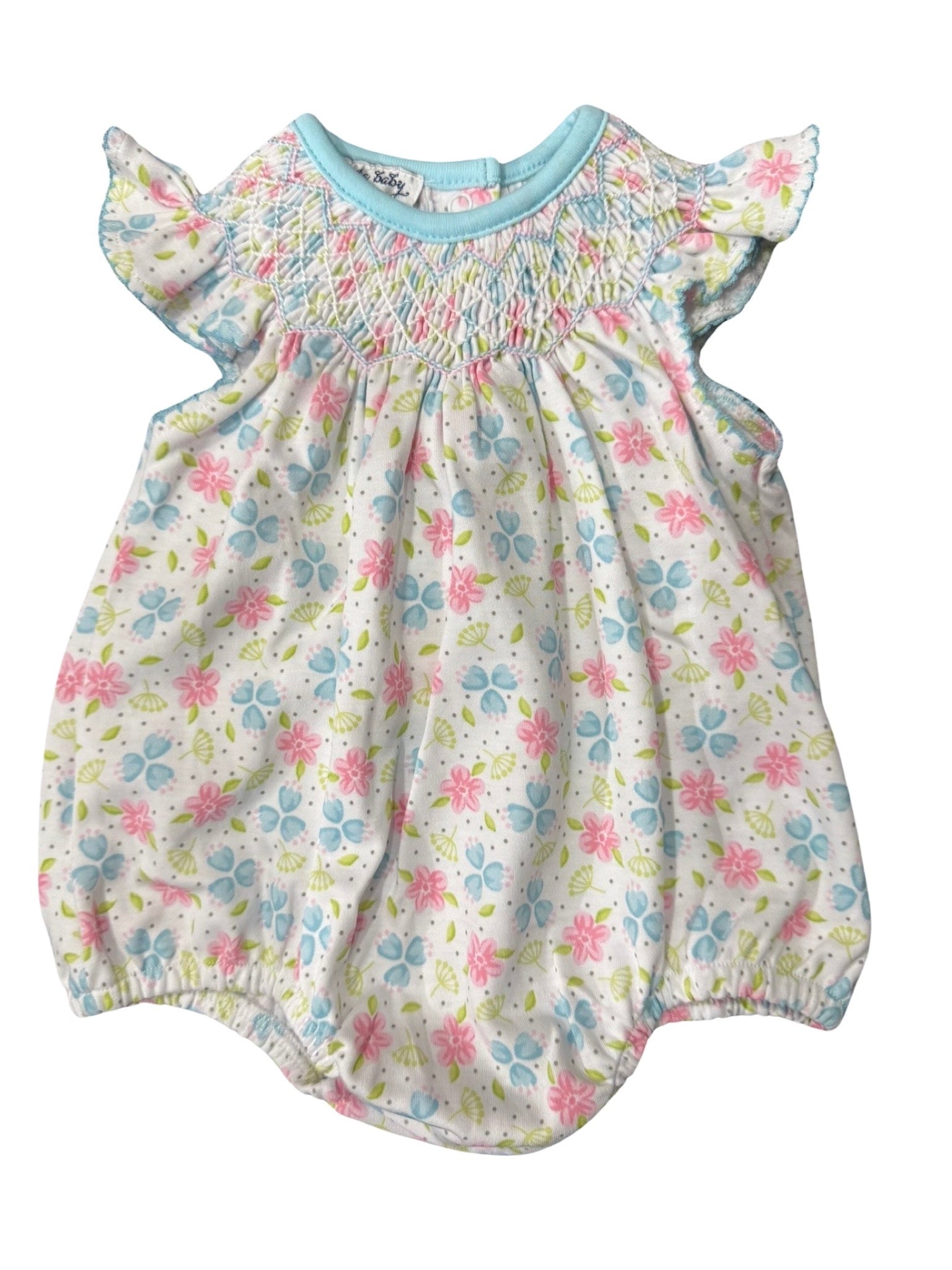 Magnolia Baby Natalie’s Classics Bishop Printed S/S Flutters Bubble