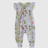 Baby Girl's Urban Garden Bamboo Zipper Romper