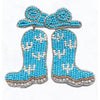 Cowboy Hat & Boots Beaded Earrings