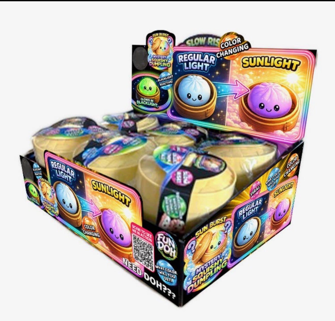 Fun Doh Color Changing
Dumpling Squishy Toy