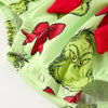 Grinch Inspired Baby Girl Bubble w/ Bows