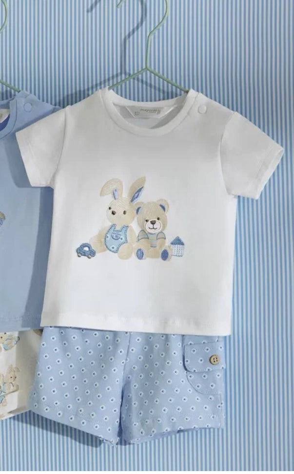 Mayoral Baby Boys Bunny/ Bear Shorts Set