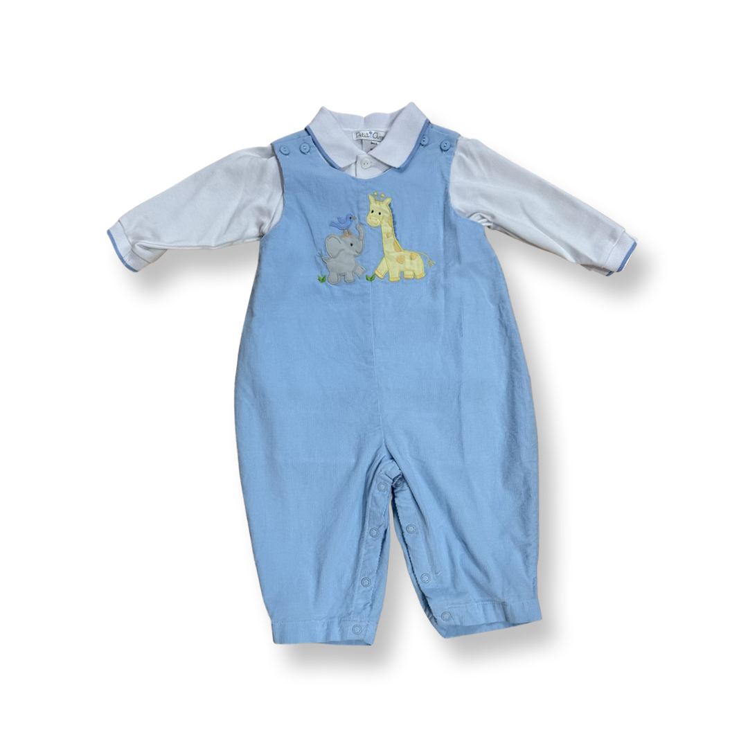 Petit Ami Boys Giraffe/Elephant Longall