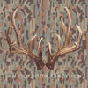 Boys' Pro Performance Hoodie T-shirt in
Neutral Camo with Deer Antlers