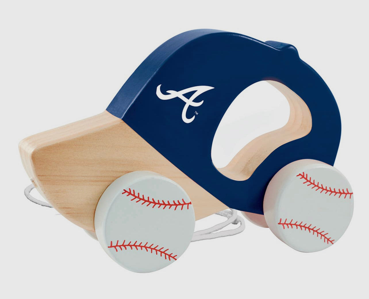 Atlanta Braves Wooden Baby Push/Pull Toy