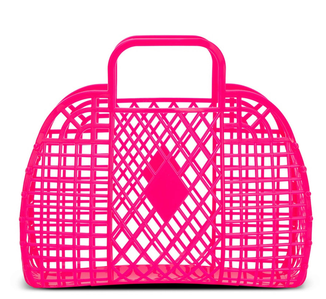 Iscream Neon Pink Small Jelly Bag