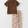 Duck Embroidery Camo Boy Pant Set