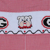 Southern Saturday Red&Black Smocked Bulldog Shortall