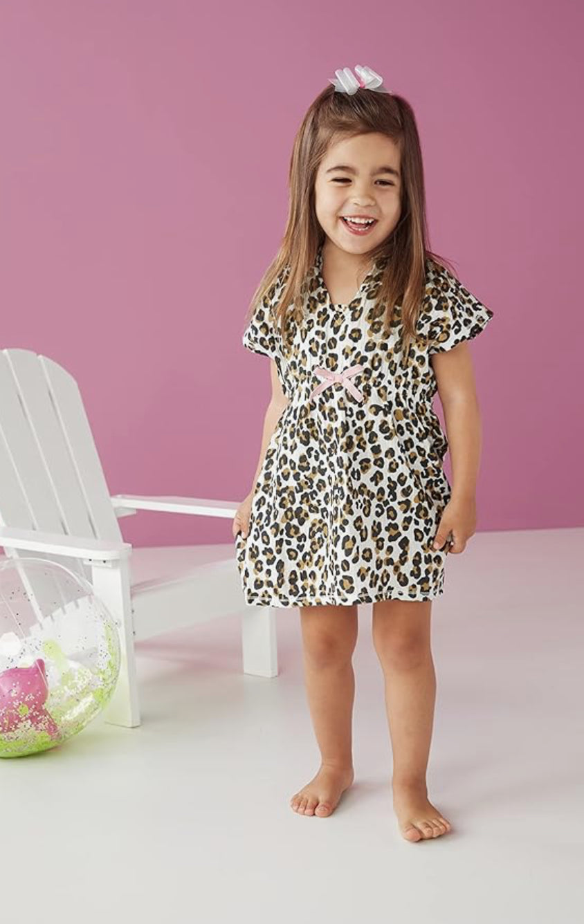 Mud Pie leopard hooded
cover up