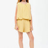 Lightweight Curly Wrinkled Skort Set