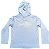 Saltwater Boys Perdido Performance Hoodie UPF 50+ Light Blue