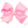 Wee Ones King Iridescent shimmer and Grosgrain Overlay Girls Hair Bows