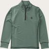 LONG SLEEVE PRO PERFORMANCE 1/4 ZIP PULLOVER-Camping Hedge Green Stripe