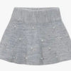 Mayoral knit skirt with pearl embellishment