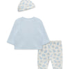 3 Piece Elephant Footed Pant Set
