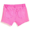 Tractr Brittney Fray Hem Neon Pink Denim Short