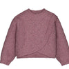 Girl Asymmetric Sweater - Violet