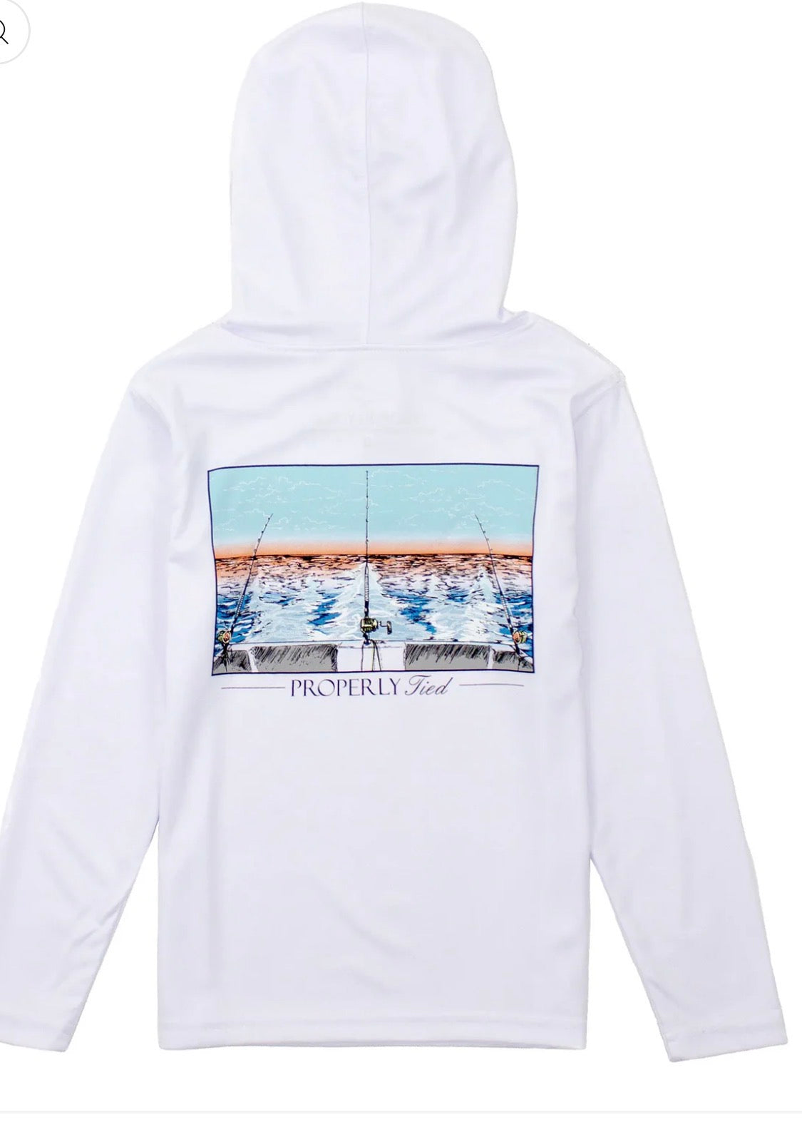 Boys Shade Performance Hoodie
Castaway White