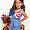 Mia Belle Girls Blue Belle Americana Bow Gingham
Romper