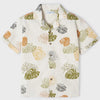 Mayoral Boys Short Sleeve Palm Print Button Down Shirt | Iguana
Green