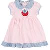 Magnolia Baby Red Delicious Appliqué Dress