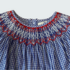 Petit Ami Red White & Blue Smocked Dress