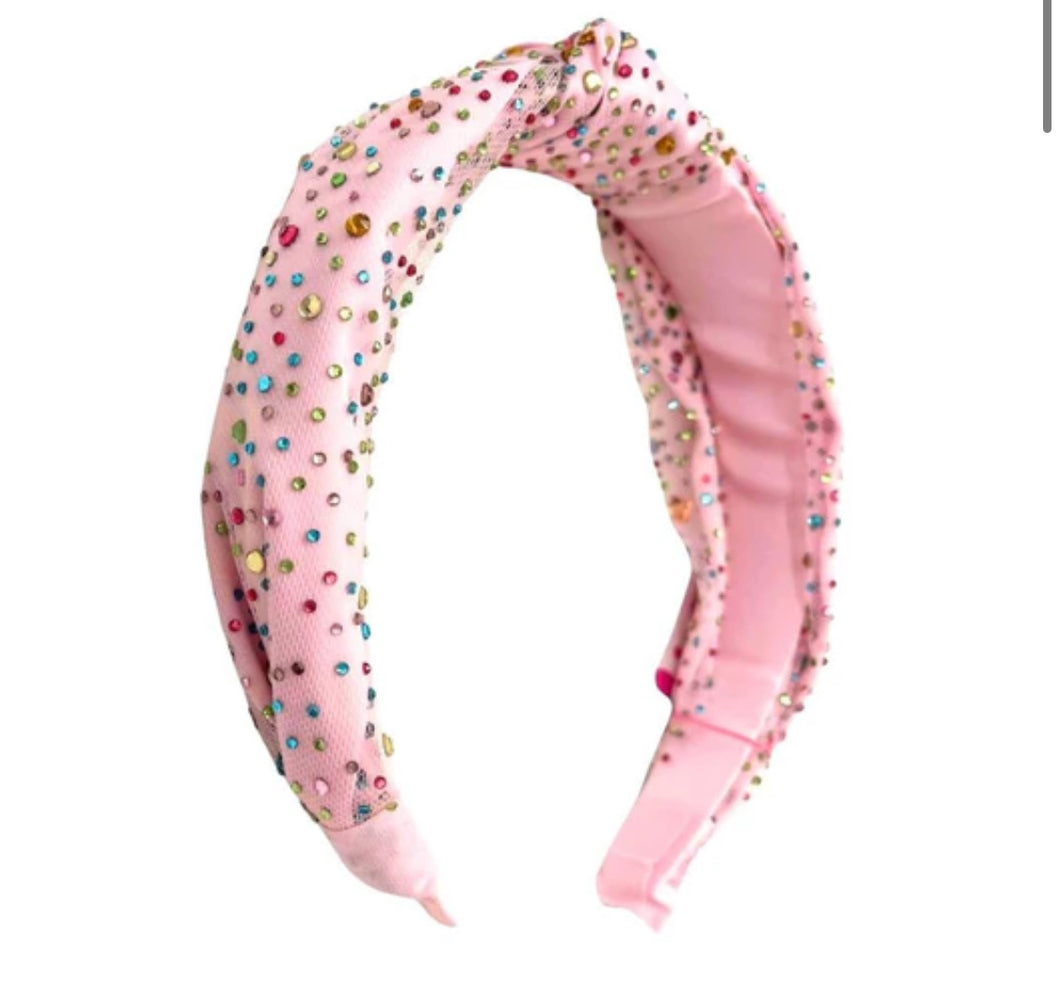 Bari Lynn Tulle Jeweled
Knot Headband - Pastel
Pink