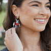 Georgia Standing Bulldog Drop Earrings