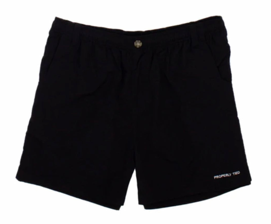 Properly Tied Boys Mallard Short-Black