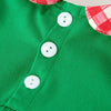 Smocked Grinch Inspired Baby Girl Bubble w/ Bows