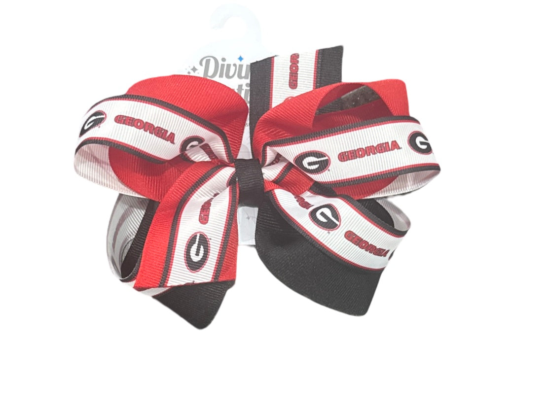 Wee Ones Large Two Tone Overlay Georgia Bow