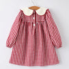 Christmas Embroidered
Christmas Tree Plaid Girls
Dress