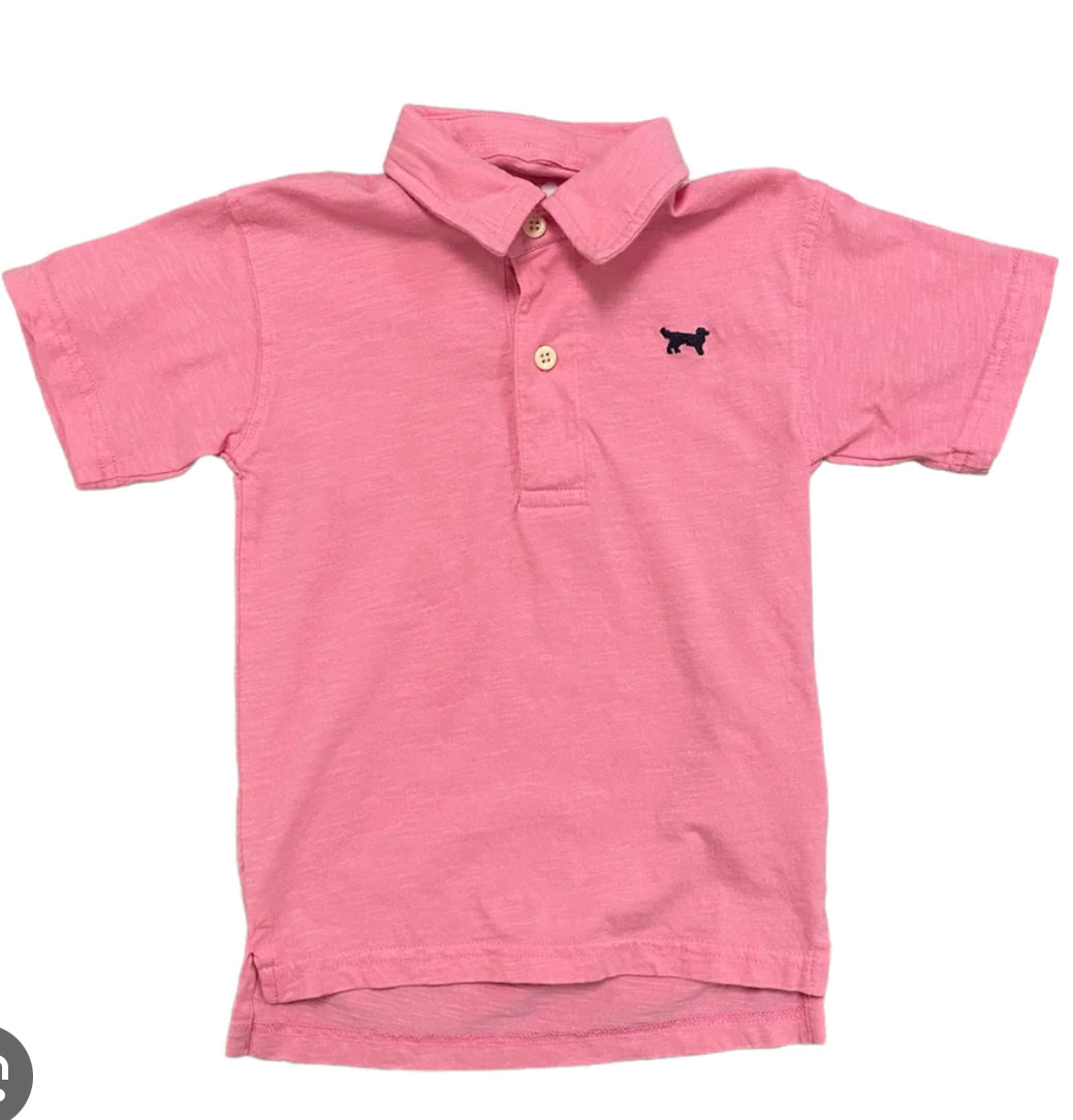 Jack Thomas S/S Polo-Passion Pink