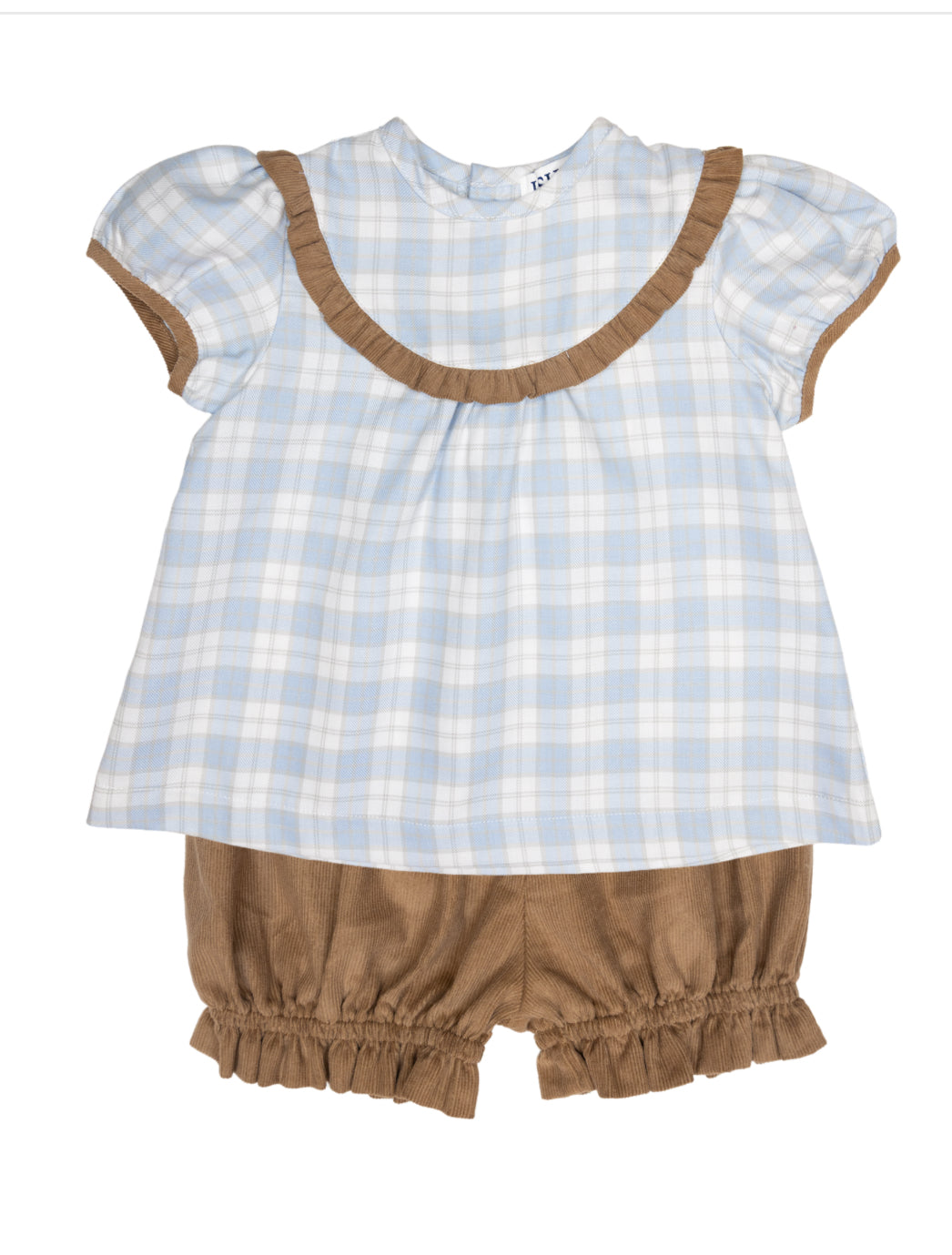 Ishtar Blue & Khaki Bloomer Set
