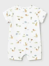 Baby Boys Safari Print Romper