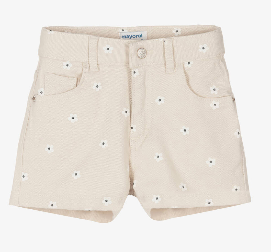 Mayoral Daisy Beige Cotton Shorts – Beaus & Babes Boutique