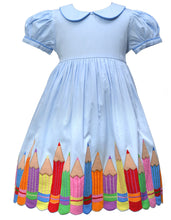 Load image into Gallery viewer, Cotton Kids Back To School Pencil Dress
