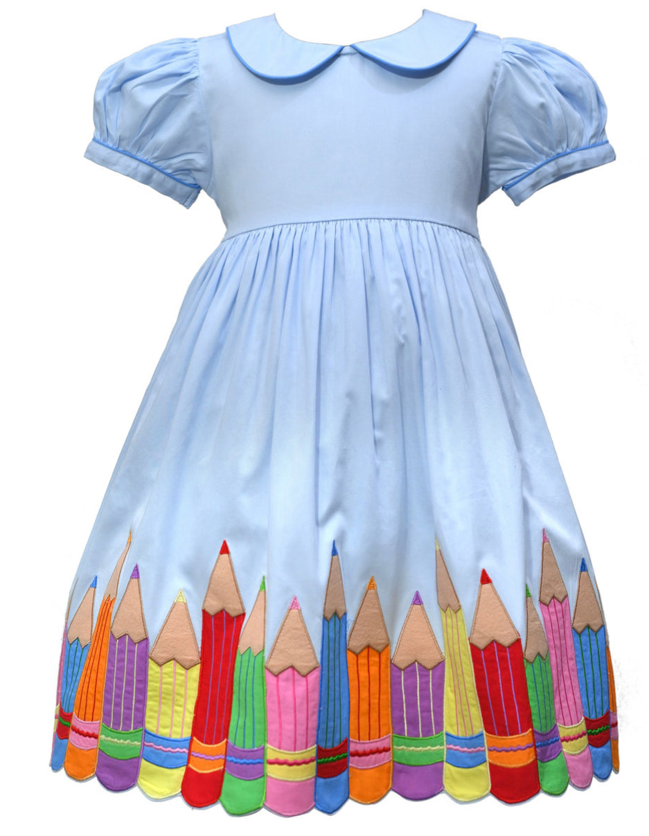 Cotton Kids Back To School Pencil Dress